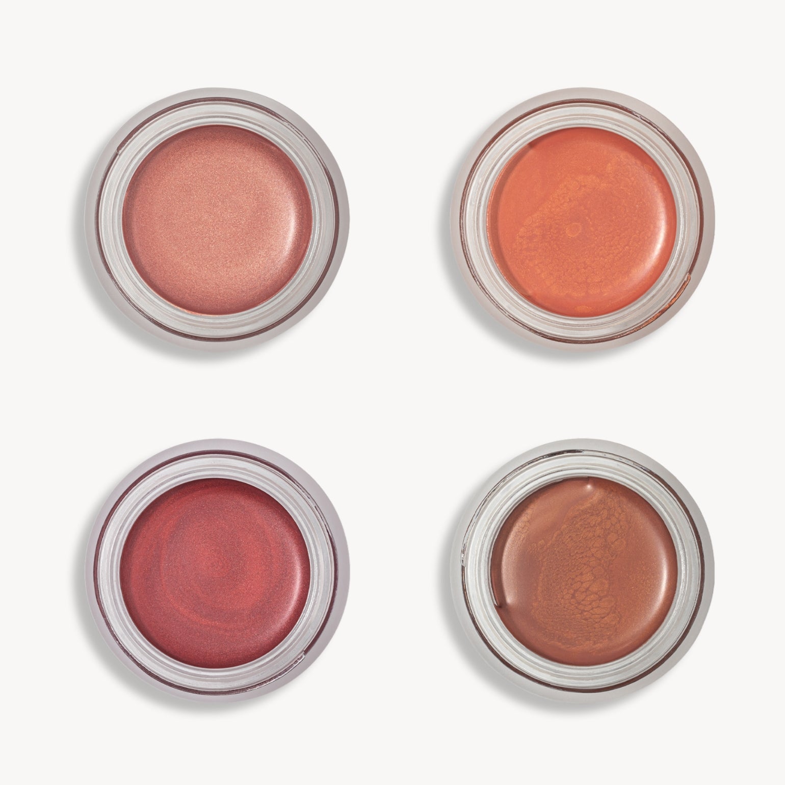 4 pots du Baume teinté SPF50 Odacité : Frosted petal, sienna rose, bronze jolie, golden hour