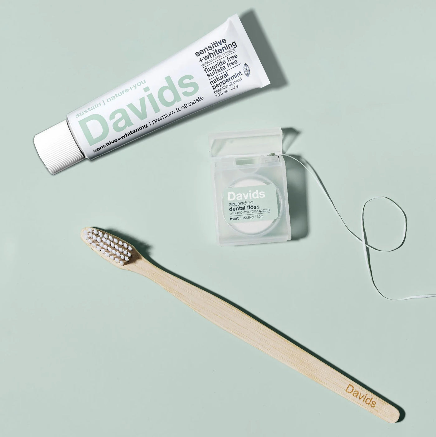 Fil dentaire extensible - Menthe – Davids