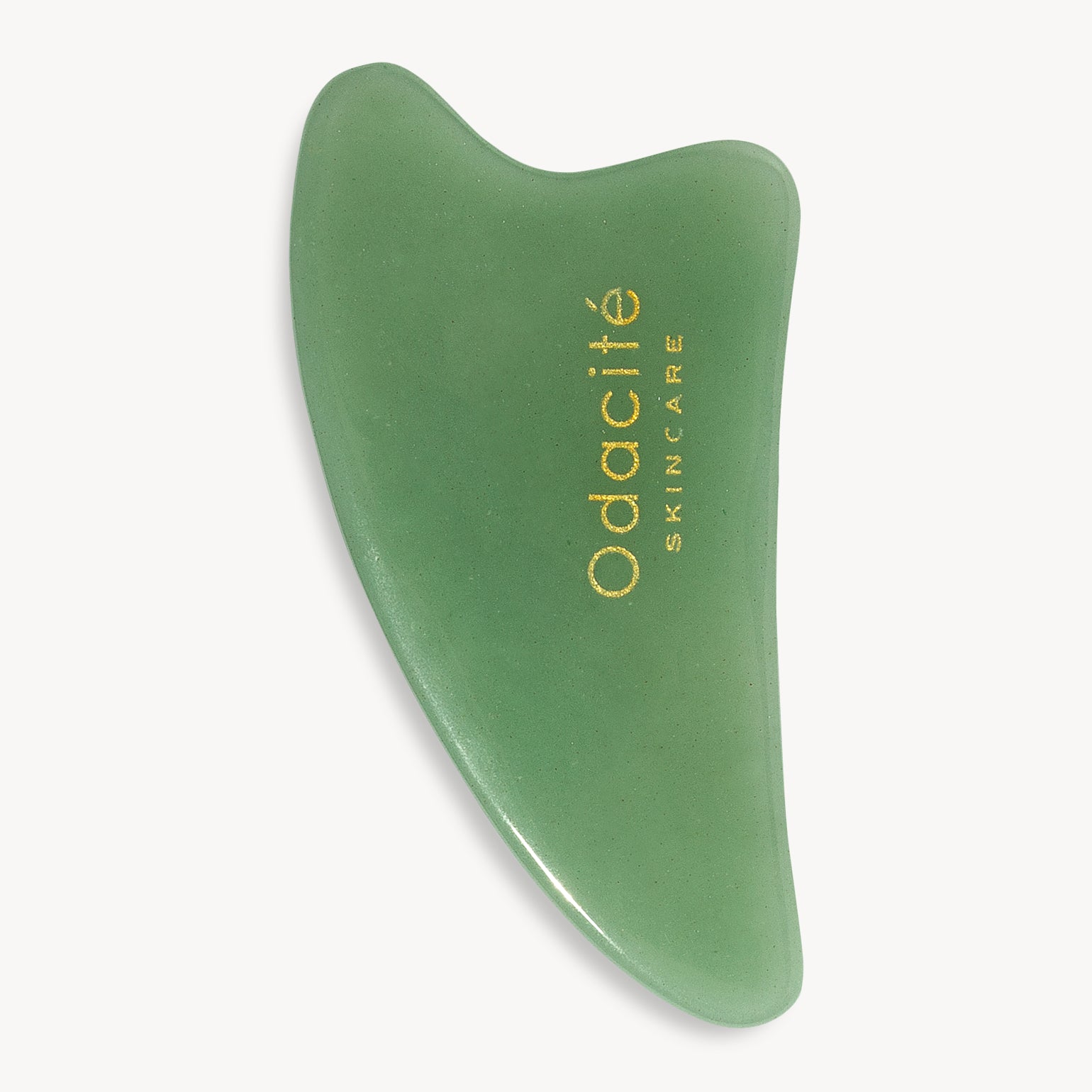 Crystal Contour Gua Sha - Outil Beauté En Aventurine Verte - Odacité