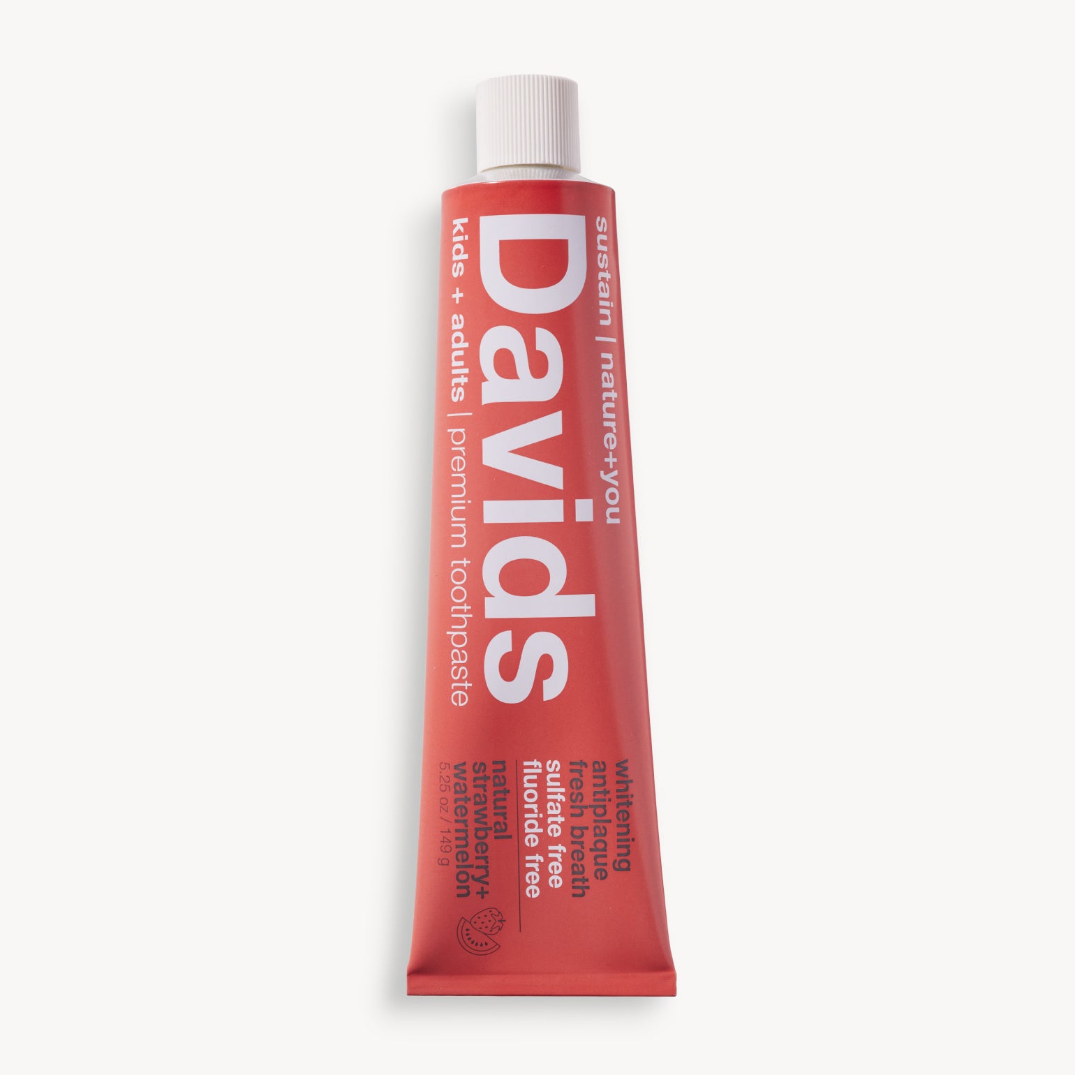 Dentifrice Naturel Premium Enfants et Adultes- Fraise + Pastèque - Davids

