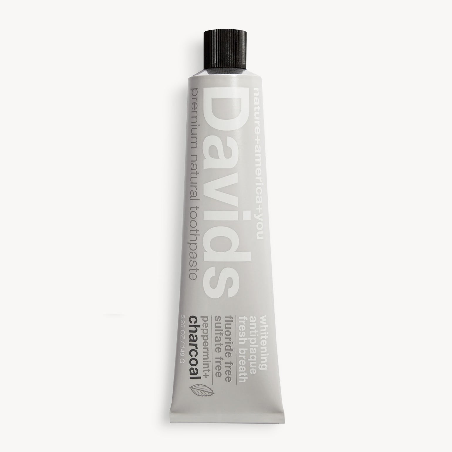 Dentifrice Naturel Premium - Menthe Poivrée + Charbon - Davids - 149g
