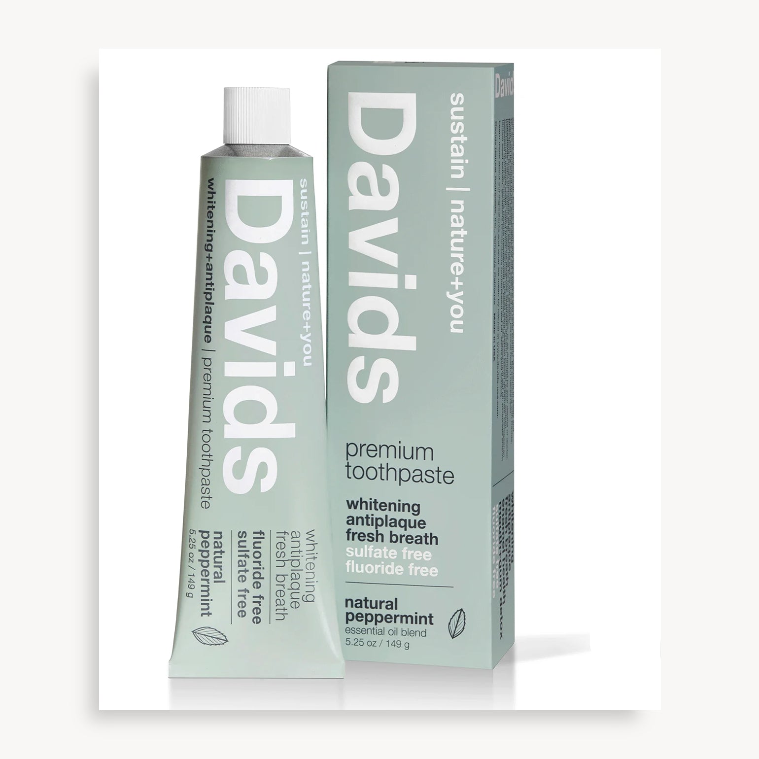 Dentifrice Naturel Premium - Menthe Poivrée - Davids - 149g
