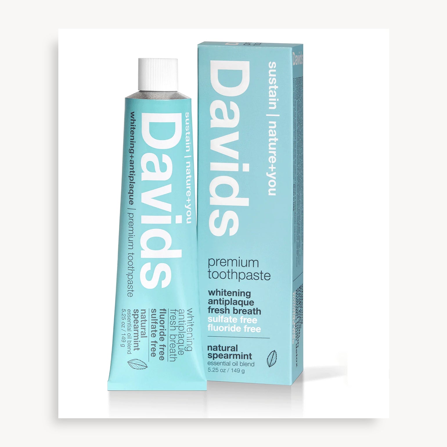 Dentifrice Naturel Premium - Menthe Verte - Davids
