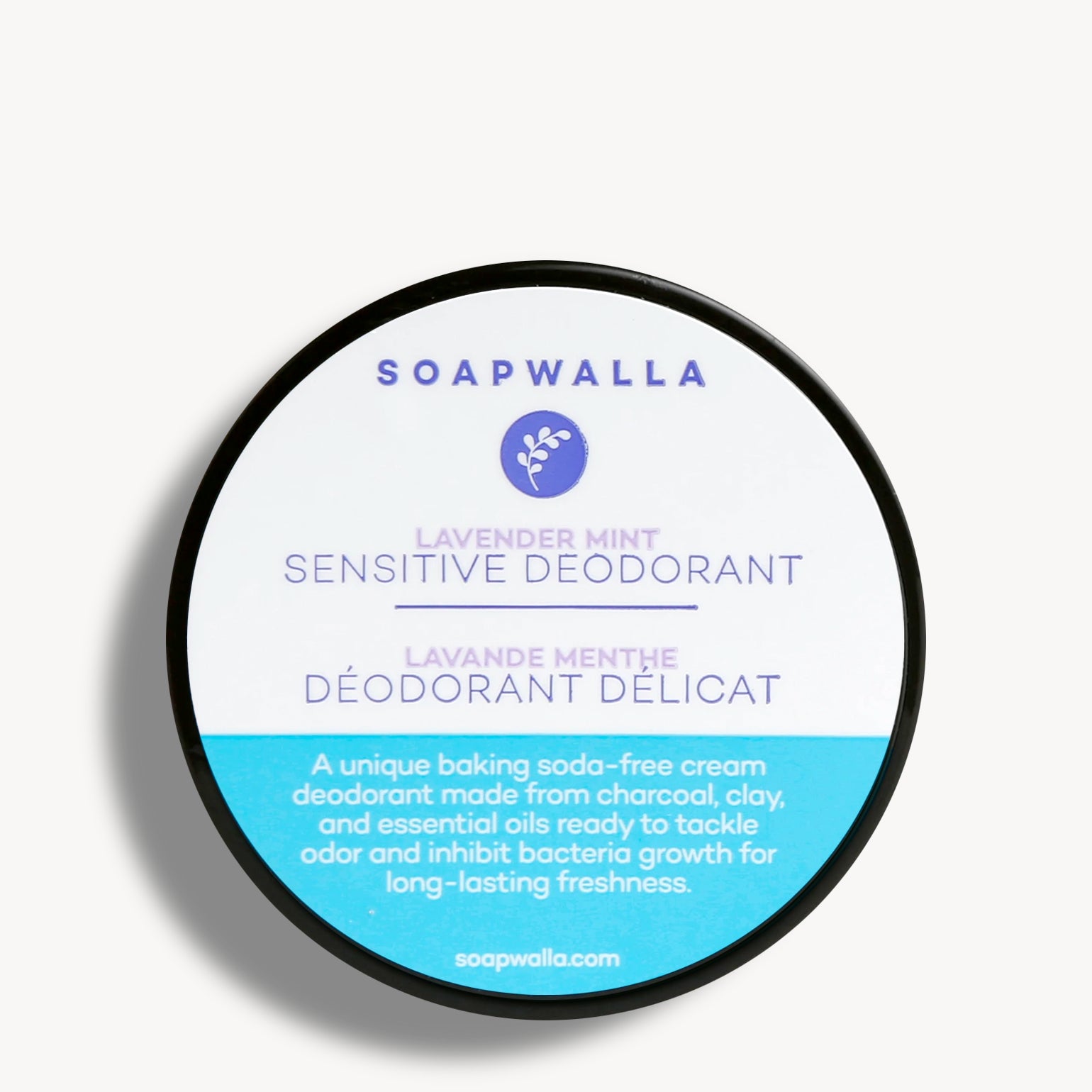 Déodorant Crème Peaux Sensibles Lavande Menthe - Soapwalla - 57g
