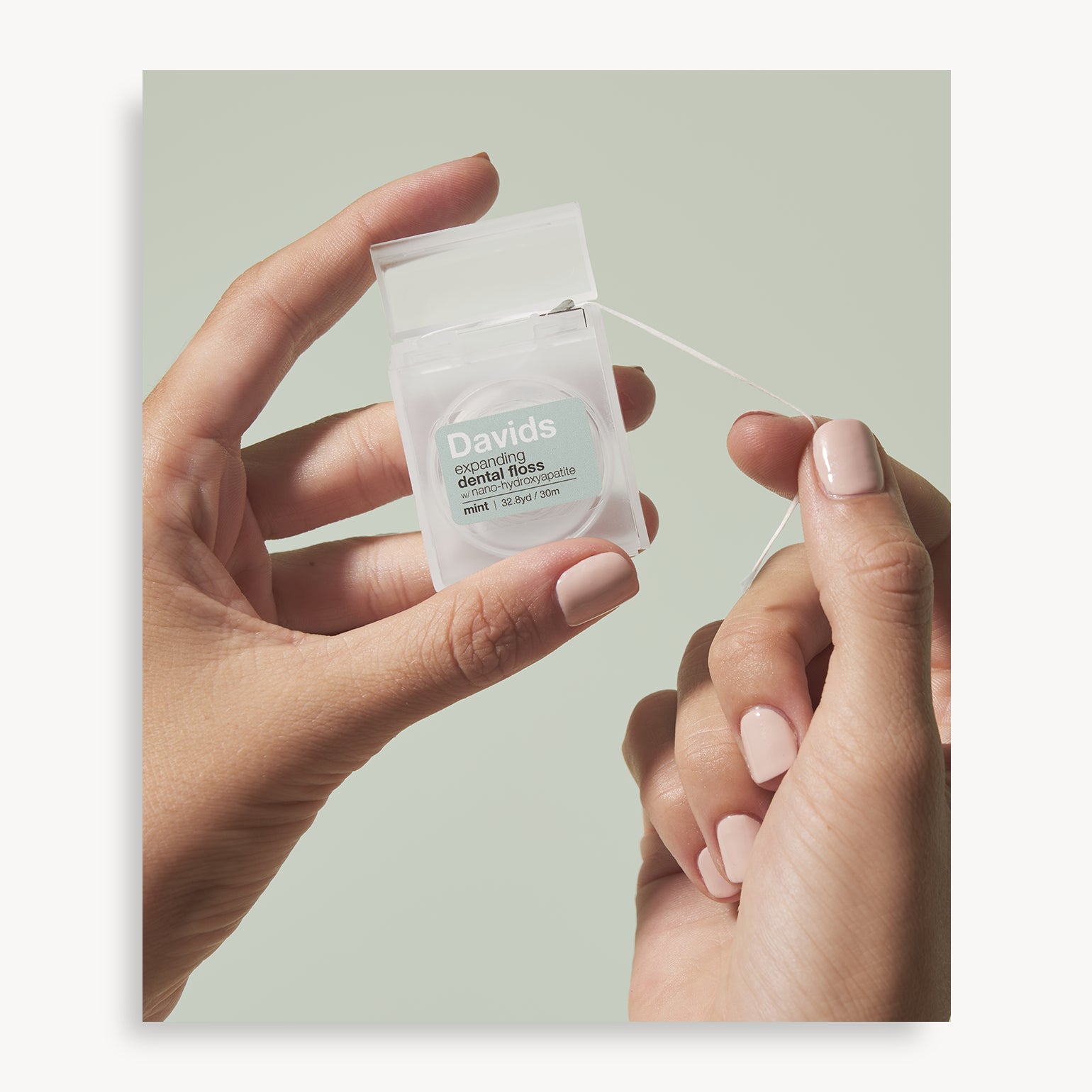 Fil dentaire extensible - Menthe - Davids