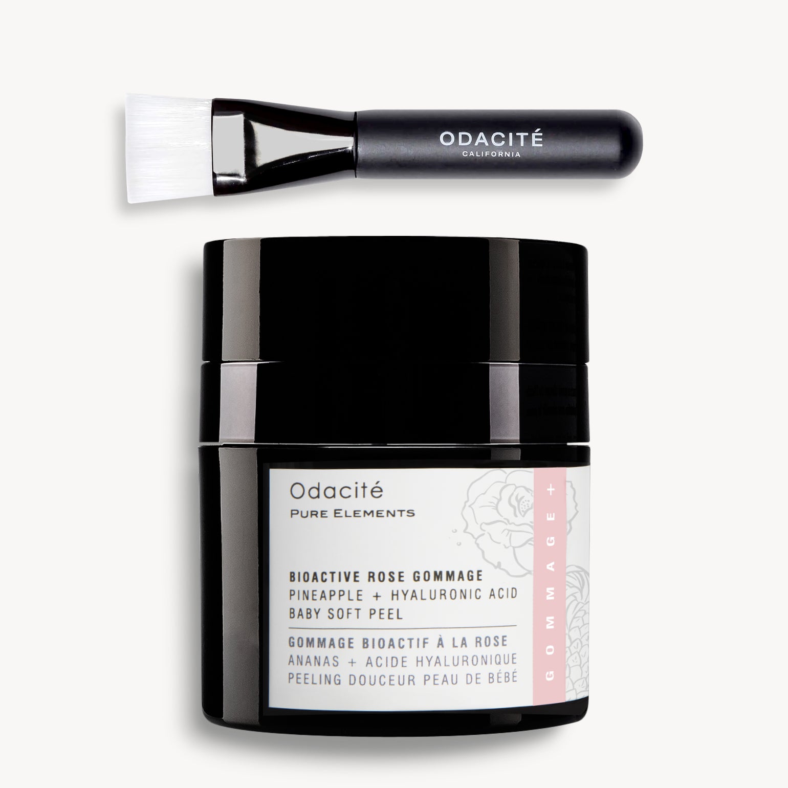 Gommage Bioactif à la Rose - Ananas + Acide Hyaluronique - Odacité