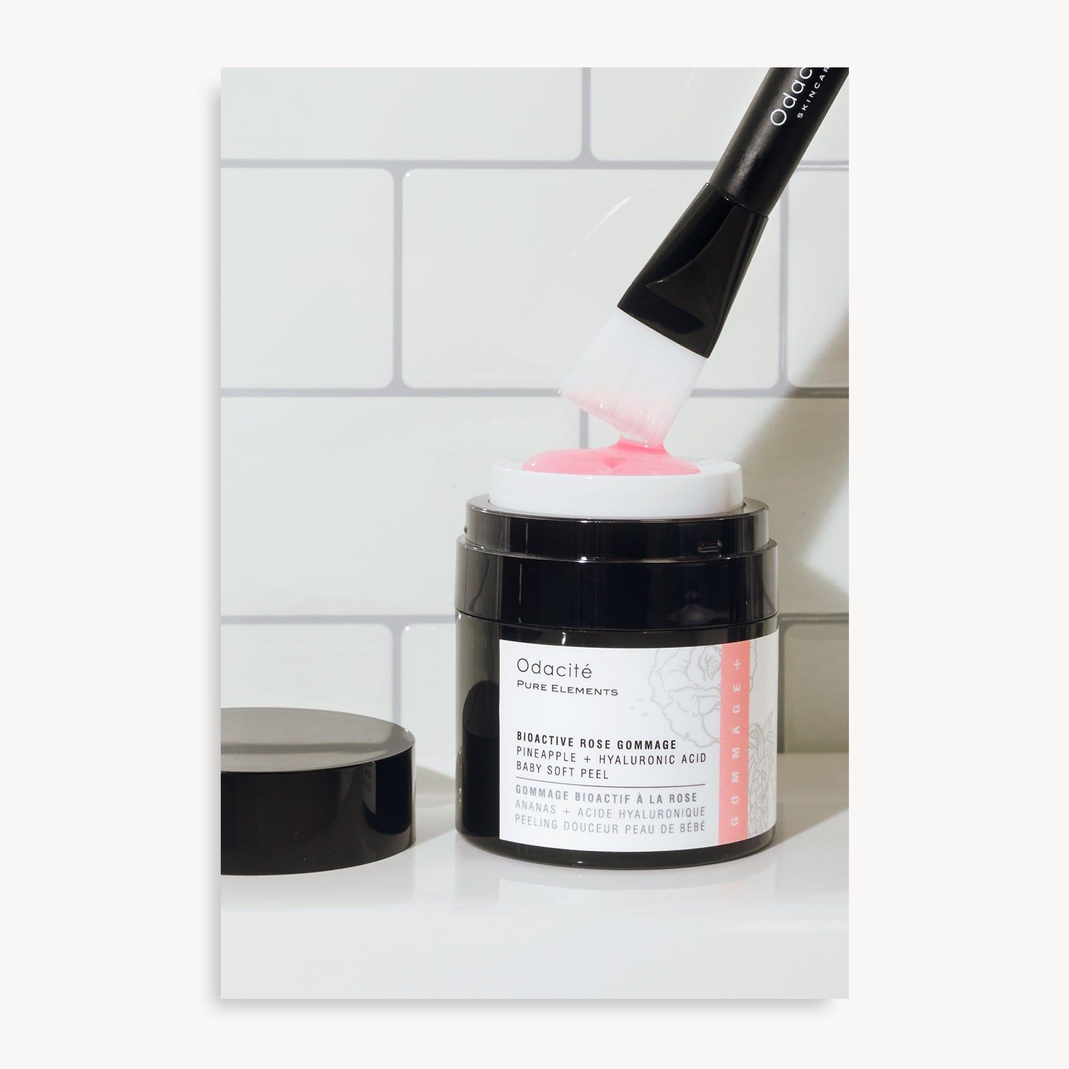 Gommage Bioactif à la Rose - Ananas + Acide Hyaluronique - Odacité