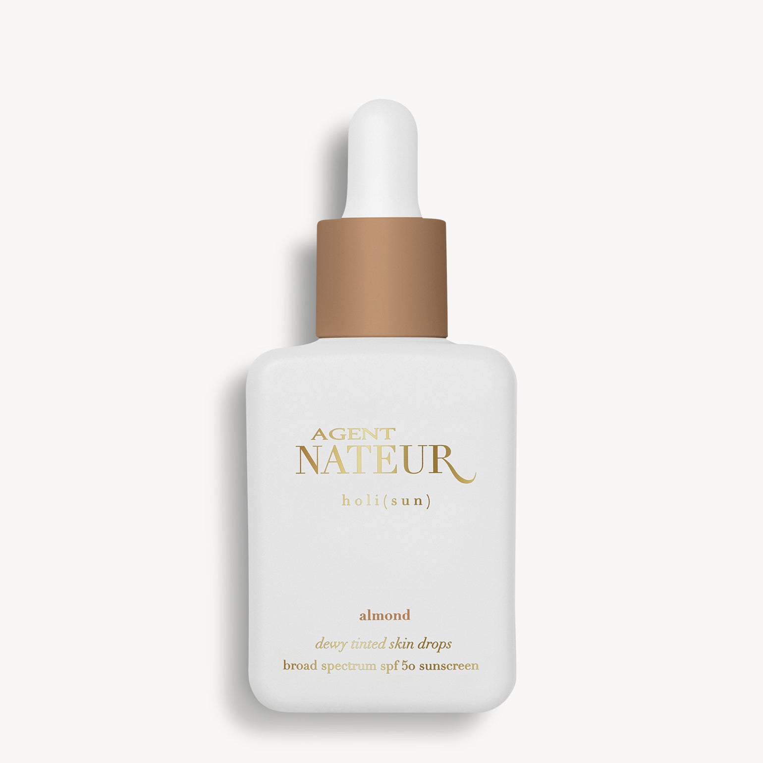 Holi (sun) Dewy Tinted Skin Drops SPF50 - Agent Nateur - Almond