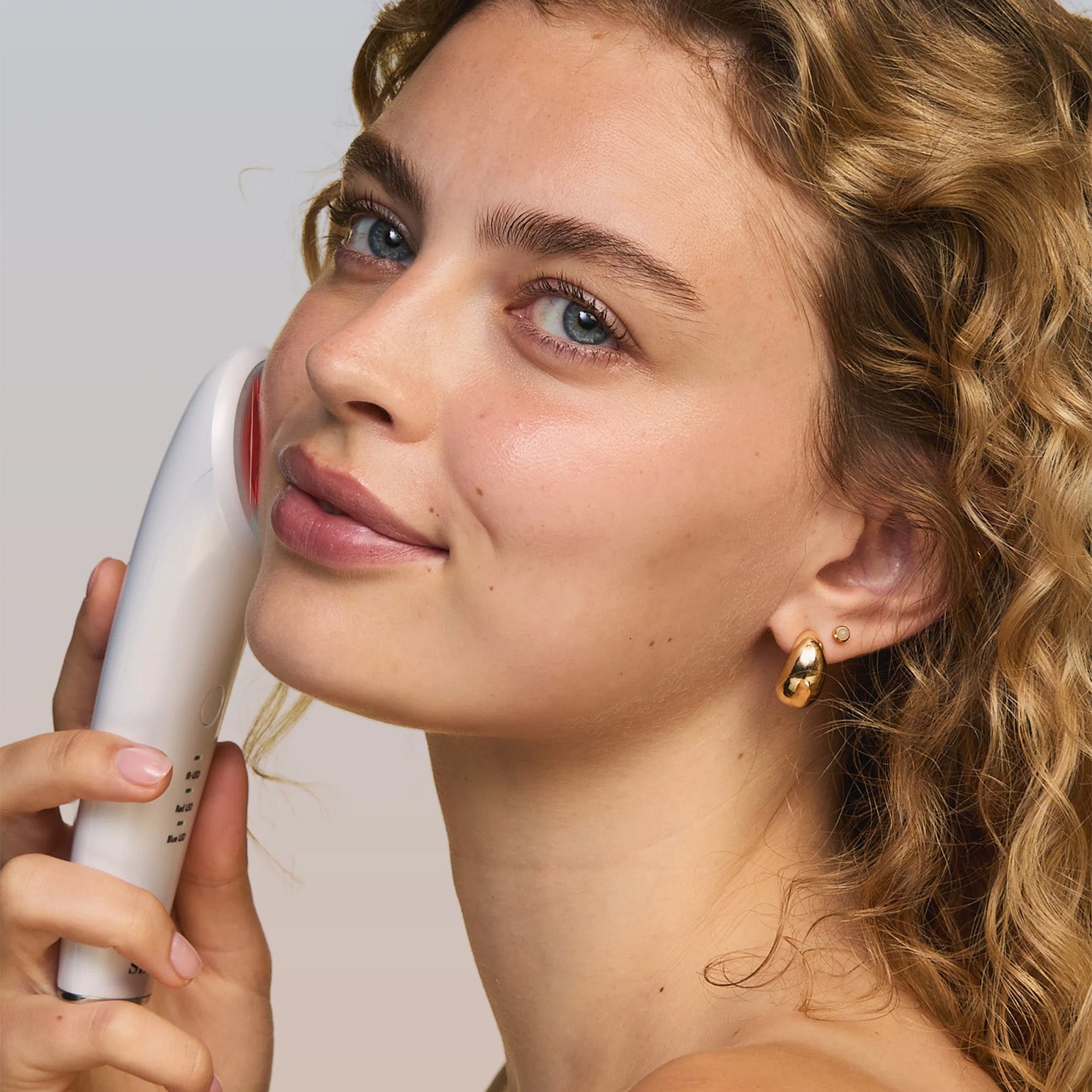 Infrared + Red LED Handheld Massager for Skin Restoration