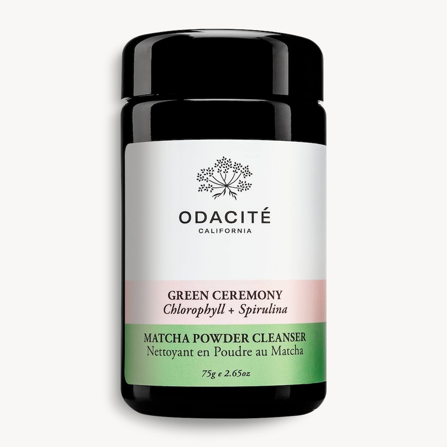 Nettoyant En Poudre Green Ceremony, Matcha + Spiruline - Odacité