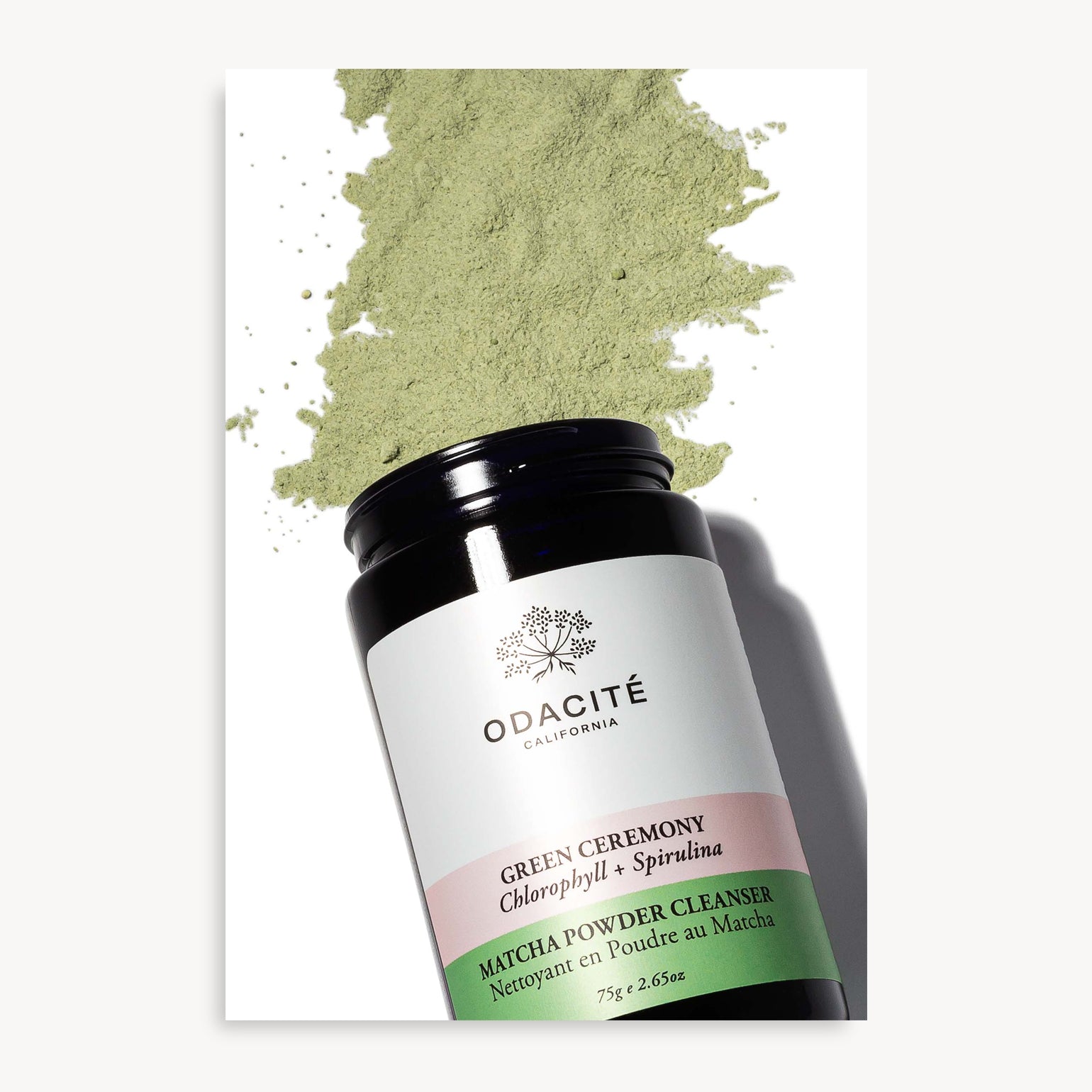 Nettoyant En Poudre Green Ceremony, Matcha + Spiruline - Odacité