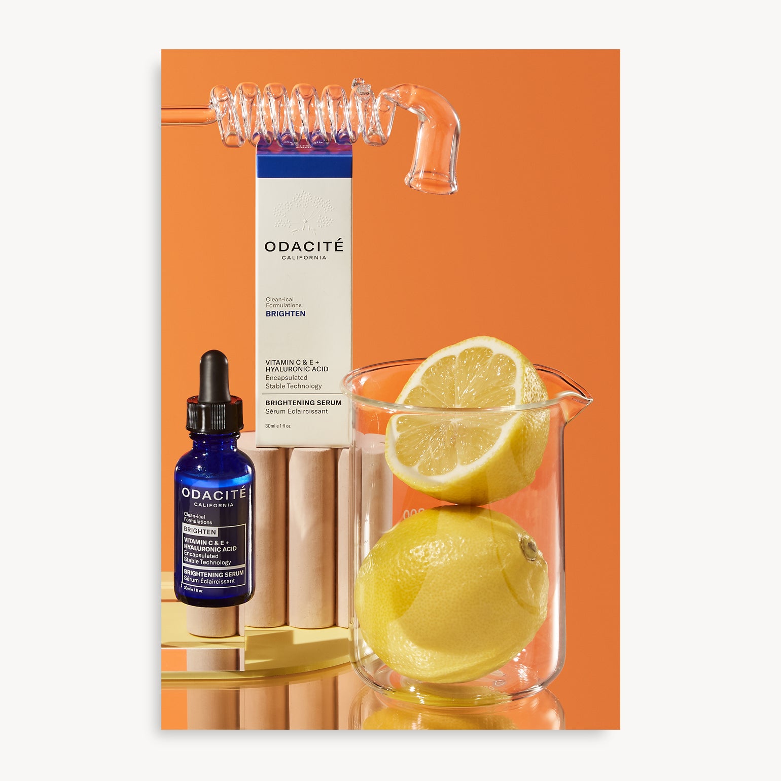 Sérum Eclaircissant - Vitamine C & E + Acide Hyaluronique - Odacité